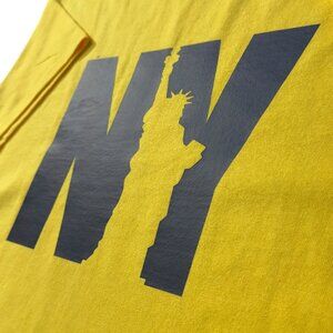 NY New York Statue of Liberty Graphic T-Shirt, Yellow